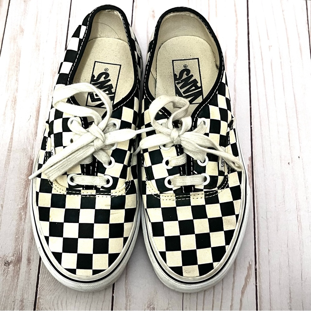 Vans Checkered Black and White Unisex Shoes Mens 5 Women’s 6.5 - Picture 6 of 8